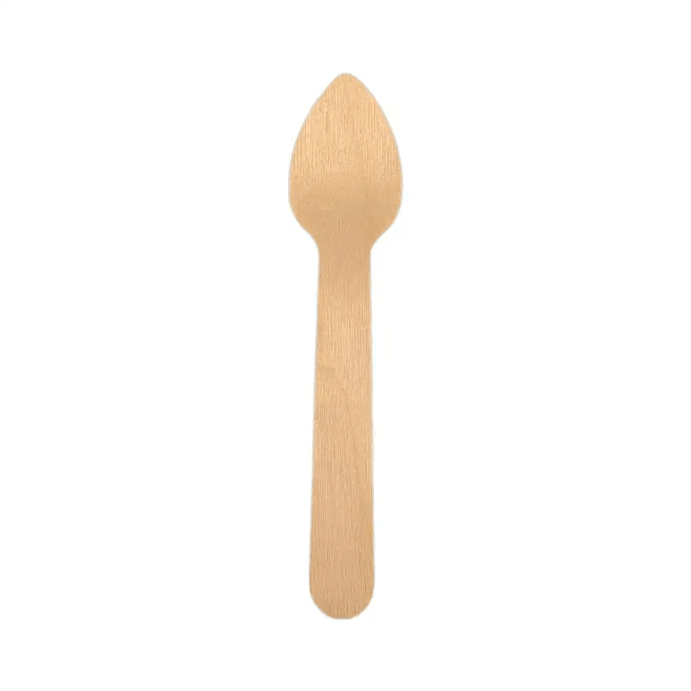 4" Wooden Compostable Tea Spoon - 1000PCS