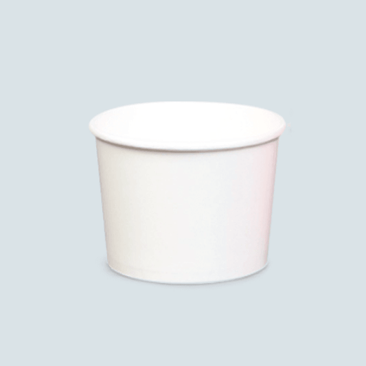 8oz White Paper Bowl (90mm) - 1000PCS