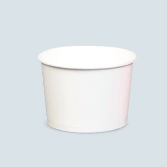 16oz Paper Soup Bowl - White (115mm) - 500PCS