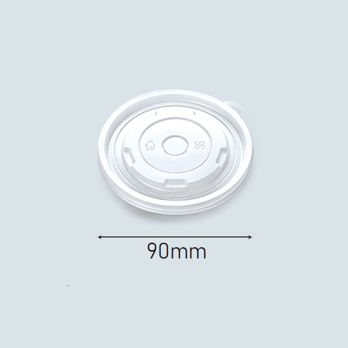 90mm PP Lids (fit 5.5/8oz White Paper Bowl)