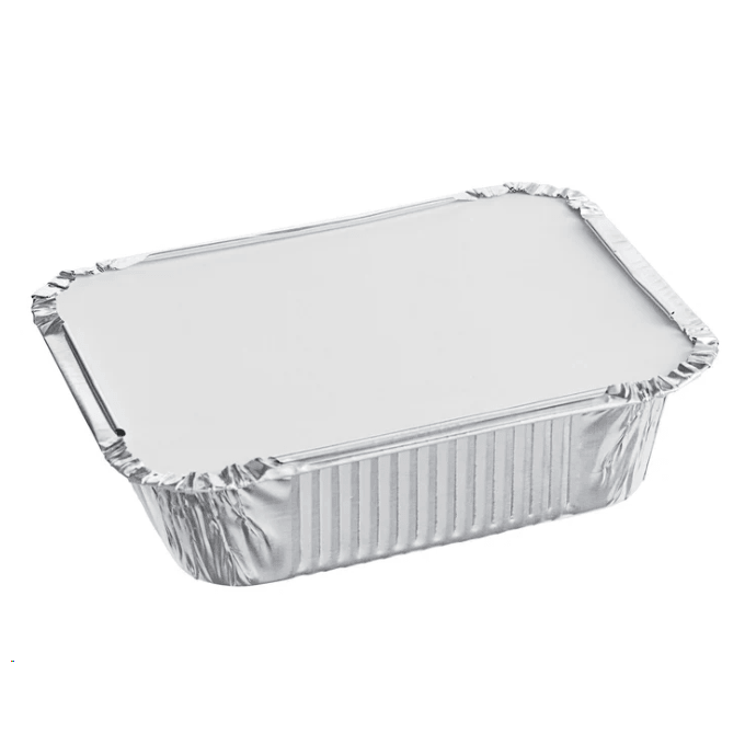 Lids for 5x8 Rectangular Foil Container (Flat/Dome) - 500PCS