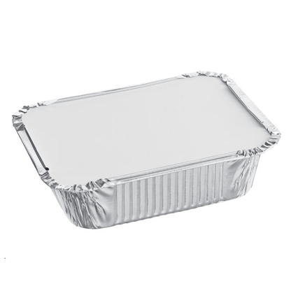 Lids for 5x8 Rectangular Foil Container (Flat/Dome) - 500PCS