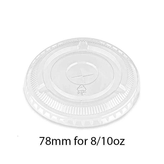 Lids for 8-10oz PET Clear Cold Cups (2 Types) - 1000PCS