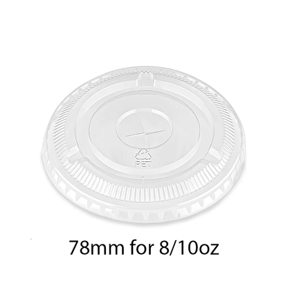 Lids for 8-10oz PET Clear Cold Cups (2 Types) - 1000PCS