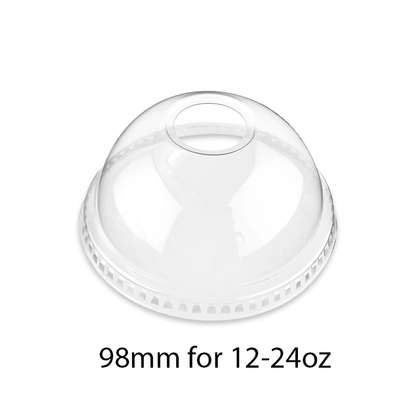 Lids for 12-24oz PET Clear Cold Cups (4 Types) - 1000PCS