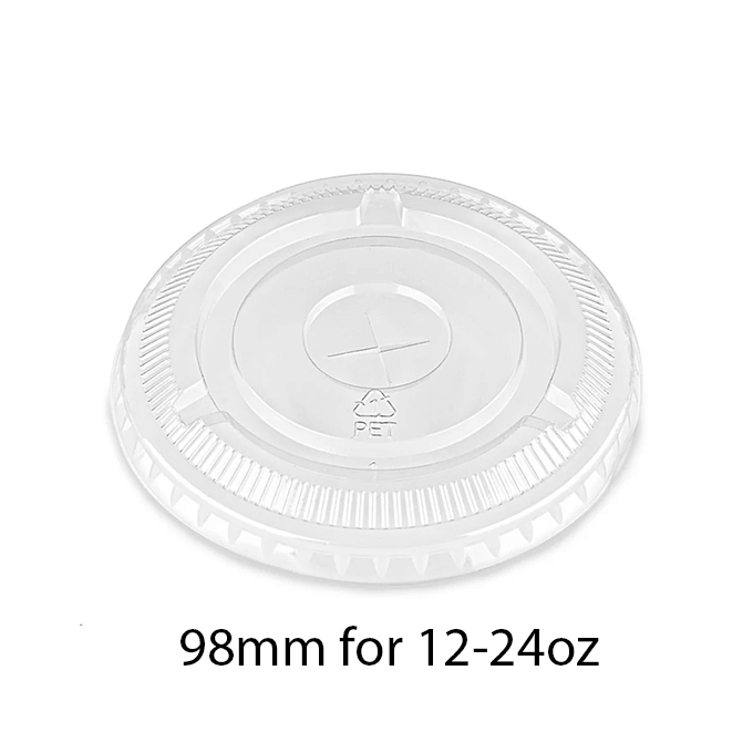 Lids for 12-24oz PET Clear Cold Cups (4 Types) - 1000PCS