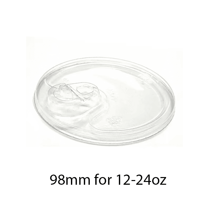 Lids for 12-24oz PET Clear Cold Cups (4 Types) - 1000PCS
