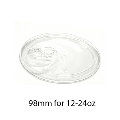 Lids for 12-24oz PET Clear Cold Cups (4 Types) - 1000PCS