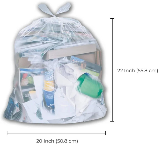 20 x 22" Clear Garbage Bags - 500PCS