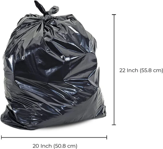 20 x 22" Black Garbage Bags - 500PCS