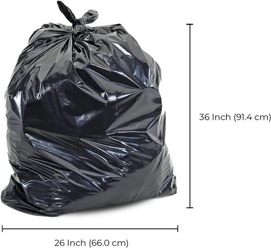 26 x 36" Black Garbage Bags (Regular / Strong / Extra Strong)