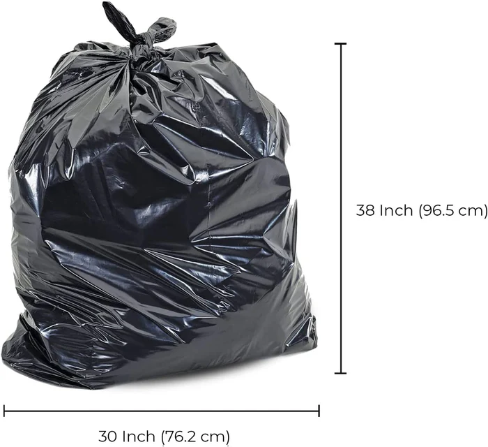 30 x 38" Black Garbage Bags (Regular / Strong / Extra Strong)