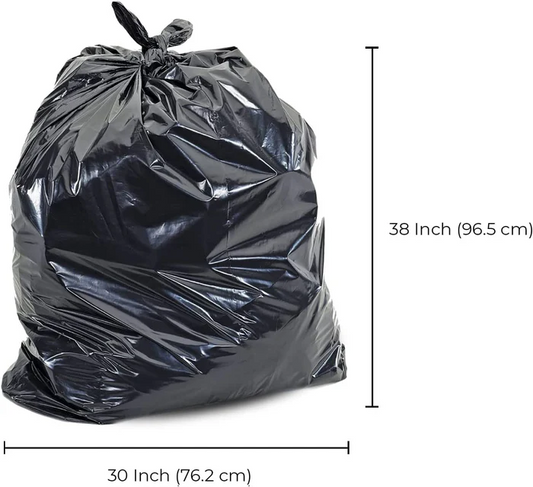30 x 38" Black Garbage Bags (Regular / Strong / Extra Strong)