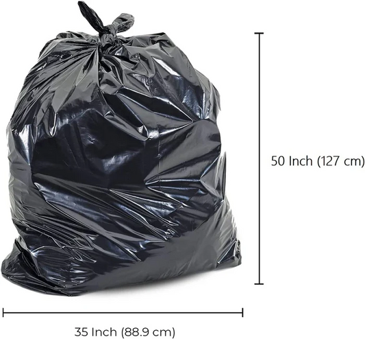 35 x 50" Black Garbage Bags (Regular / Strong / Extra Strong)