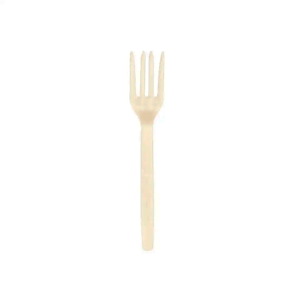 7' White Compostable Utensils - 1000PCS