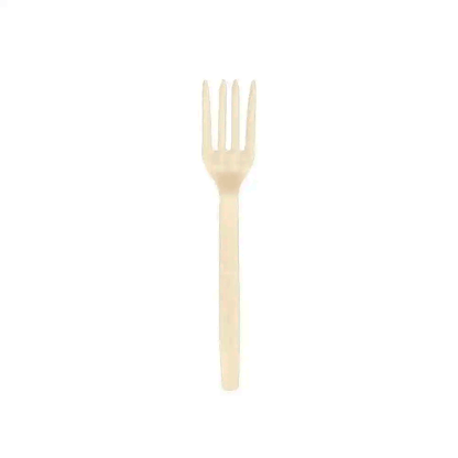 7' White Compostable Utensils - 1000PCS