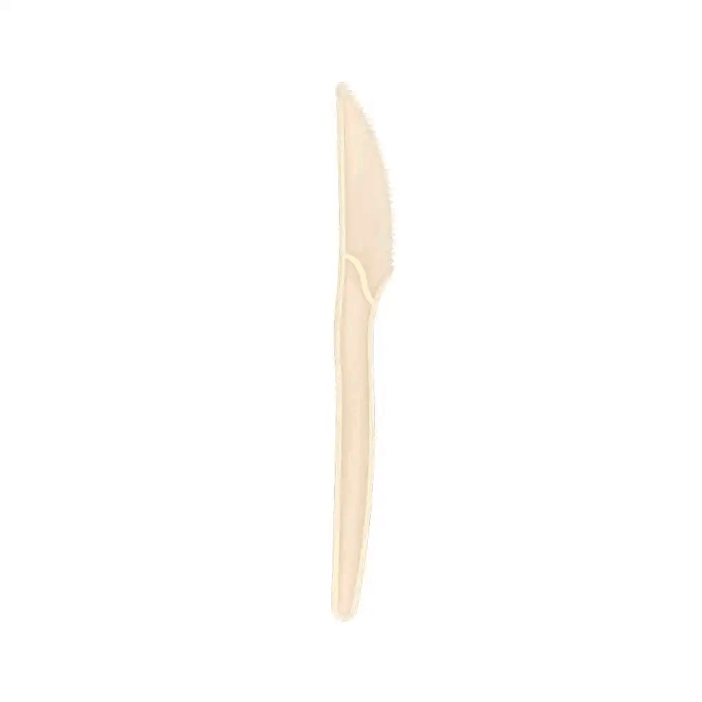 7' White Compostable Utensils - 1000PCS