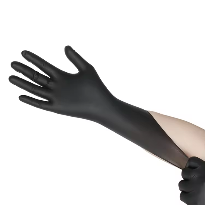 Nitrile Black Disposable Gloves (4.5 Mil)