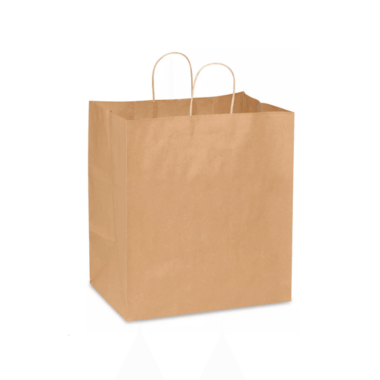 Kraft Paper Handle Bag - 11x8x12" - 250PCS
