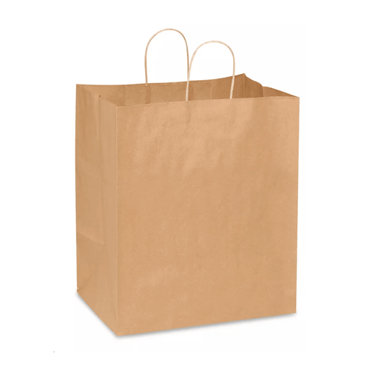 Kraft Paper Handle Bag - 13x8x14" - 150PCS