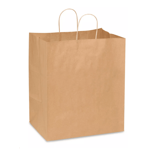 Kraft Paper Handle Bag - 13x9x15" - 150PCS