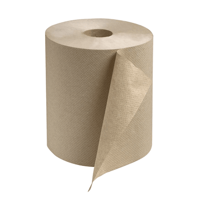 Paper Towel 7.75" x 600' - 12 Rolls (White / Kraft)