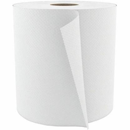 Paper Towel 7.75" x 600' - 12 Rolls (White / Kraft)