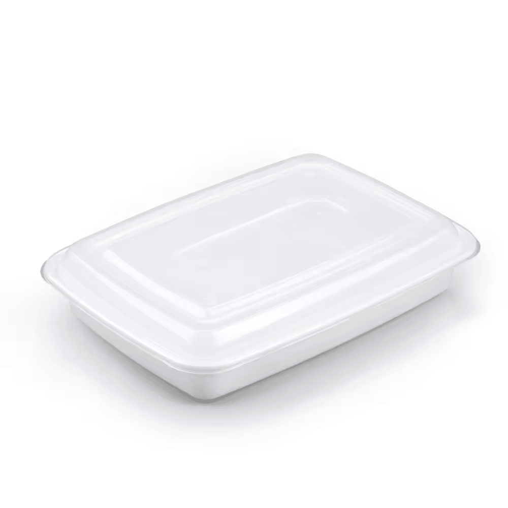 58oz PP Rectangular Container with Lids - 150 Sets