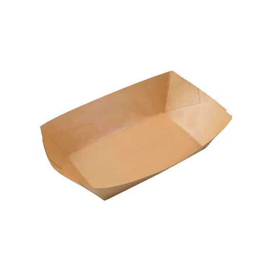 2lb Kraft Paper Tray with Coating - 1000PCS