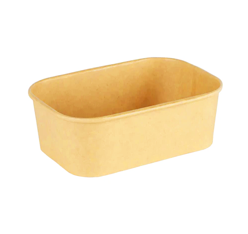 26oz Kraft Paper Rectangular Bowl - 300PCS