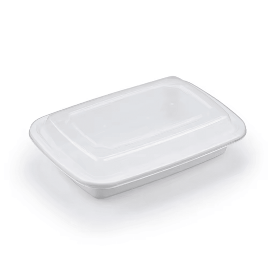 16oz PP Rectangular Container with Lids - 150 Sets