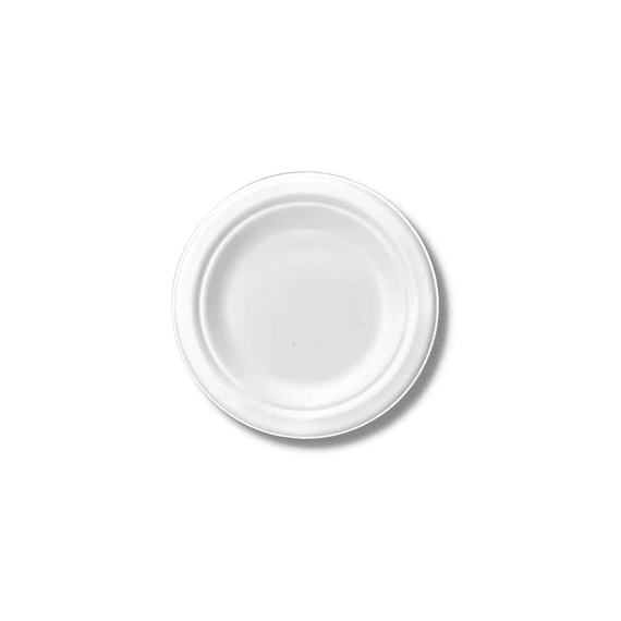7" Sugarcane Round Plate - 500PCS