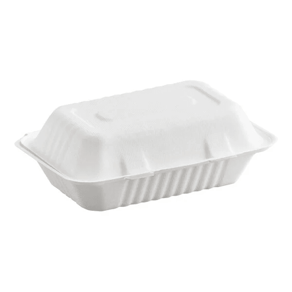 9x6" Sugarcane Clamshell Contaienr - 200PCS