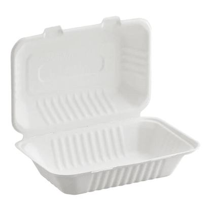 9x6" Sugarcane Clamshell Contaienr - 200PCS