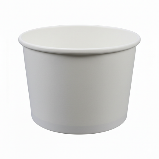 16oz Paper Soup Bowl - White (115mm) - 500PCS
