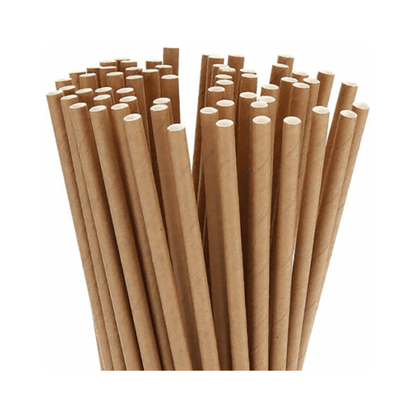 Paper Straws (Individually Paper Wrapped) - 6/8/12mm