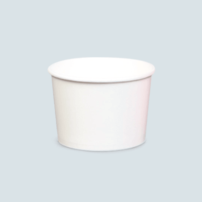 5.5oz White Paper Bowl (90mm) - 1000PCS
