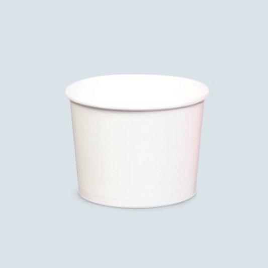 10oz White Paper Bowl (90mm) - 1000PCS