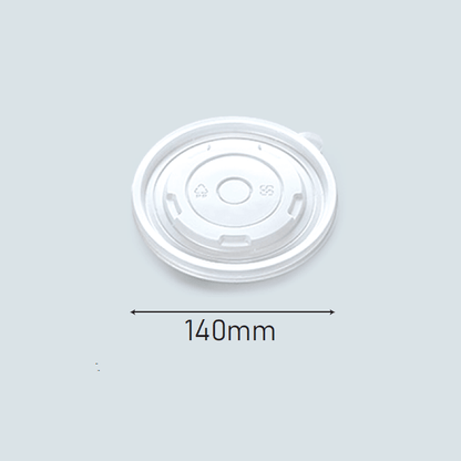 140mm PP Lids (fit 32oz White Paper Bowl)