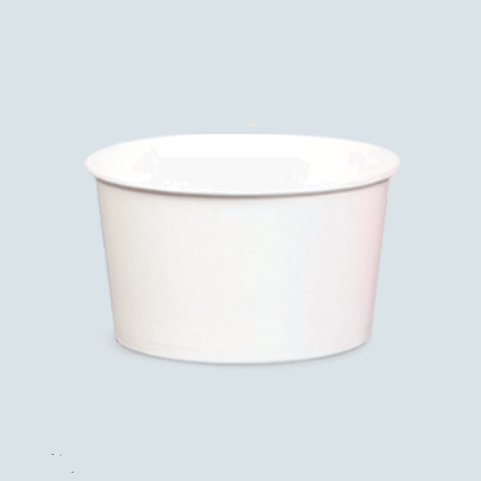 32oz White Paper Bowl (140mm) - 600PCS