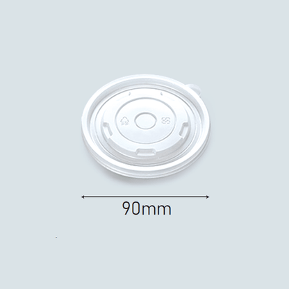 90mm PP Lids (fit 5.5/8oz White Paper Bowl)