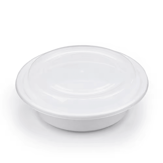 16oz PP Round Shallow Container with Lids - 150 Sets